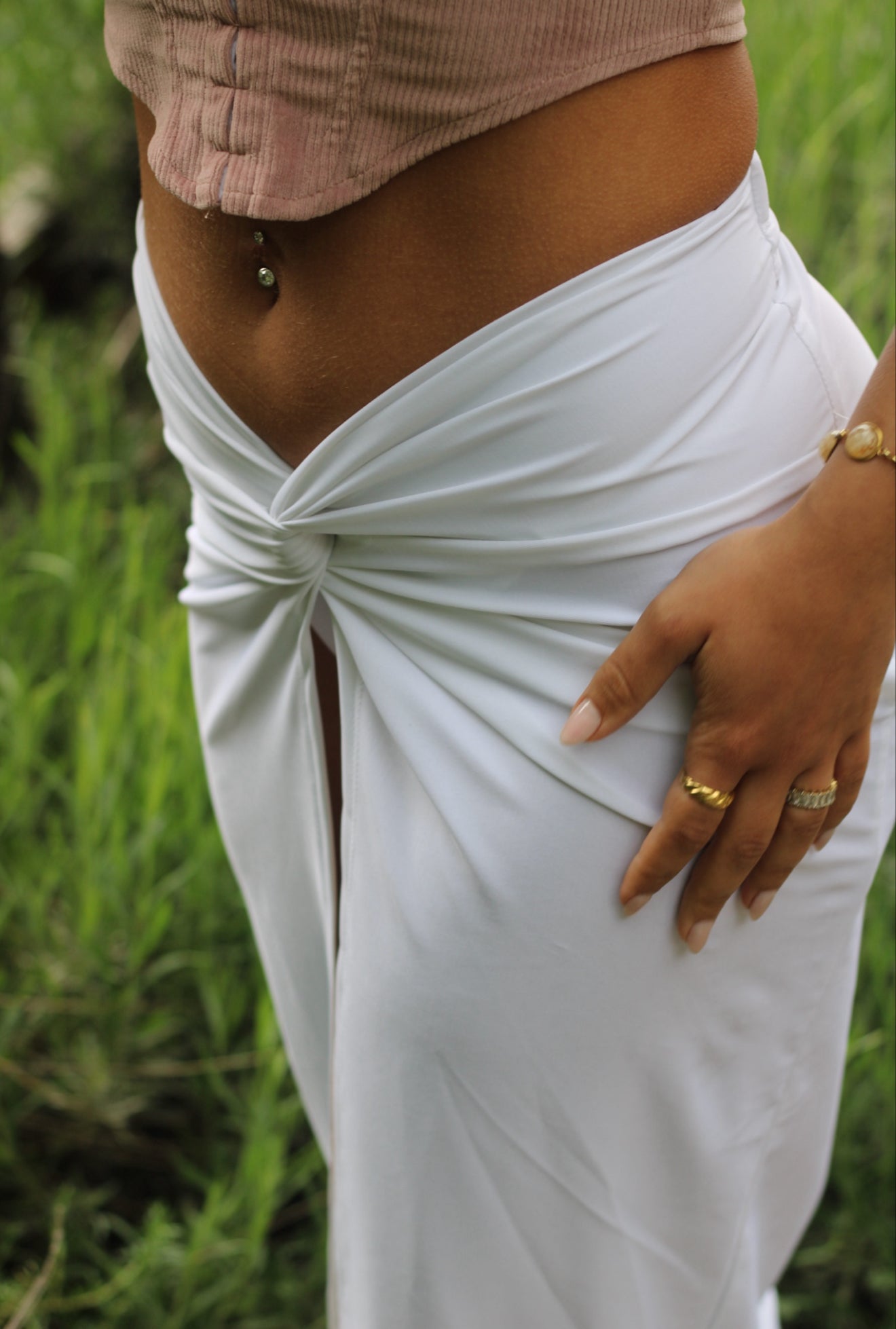 Gaia White Skirt